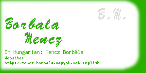 borbala mencz business card